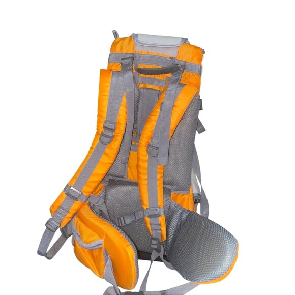Orange & Gray Child Carrier Backpack With Adjustable Straps & Padded Support For - Picture 3 of 9